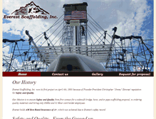 Tablet Screenshot of everestscaffolding.com